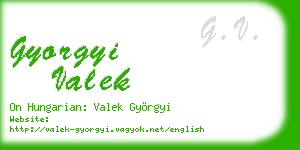 gyorgyi valek business card